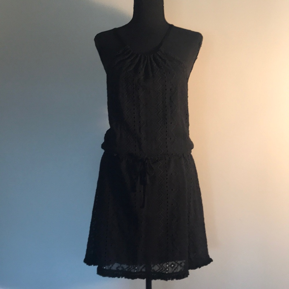 Q&A Black Eyelet Dress - NWT